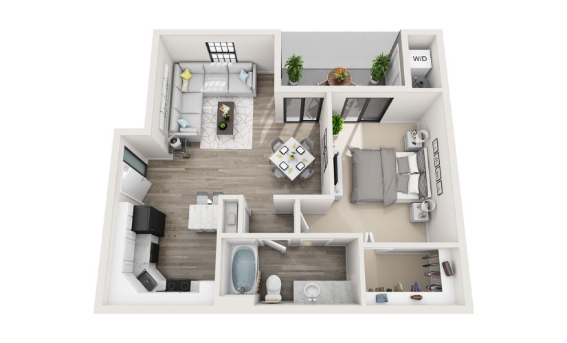 1, 2 and 3 Bedroom Garden or Townhome-Style Apartments | AXIS Delray Beach